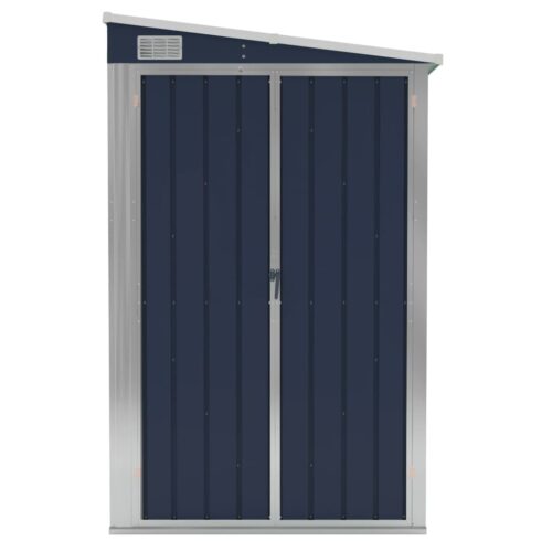 Wall-mounted Garden Shed Anthracite 118x100x178cm Steel - Image 3