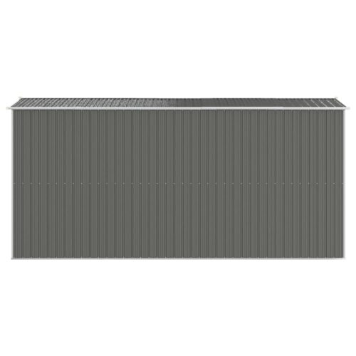 Garden Shed Light Grey 192x440x223cm Galvanised Steel - Image 5