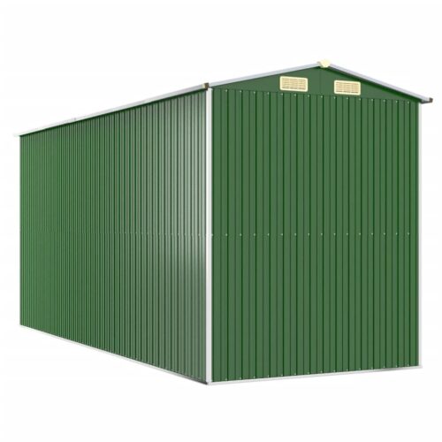 Garden Shed Green 192x440x223cm Galvanised Steel - Image 6