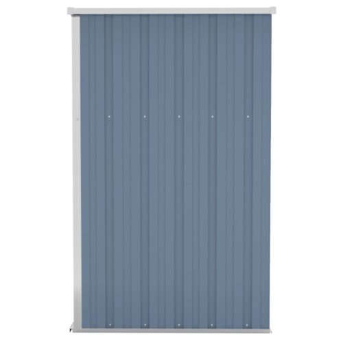 Wall-mounted Garden Shed Grey 118x100x178cm Galvanised Steel - Image 4