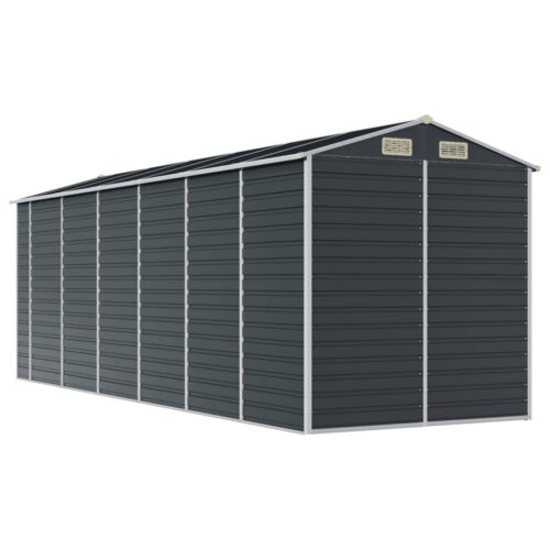 Garden Shed Anthracite 191x555x198cm Galvanised Steel - Image 7