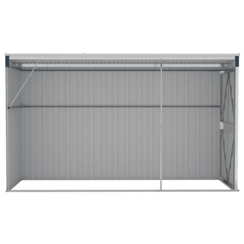 Wall-mounted Garden Shed Anthracite 118x288x178cm Steel - Image 5