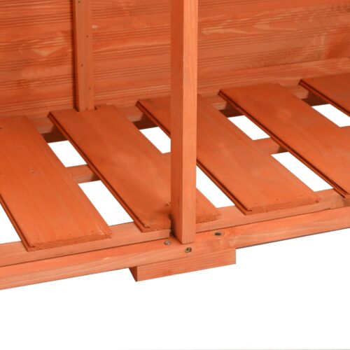 Garden Storage Shed 128x42x91cm Wood - Image 9