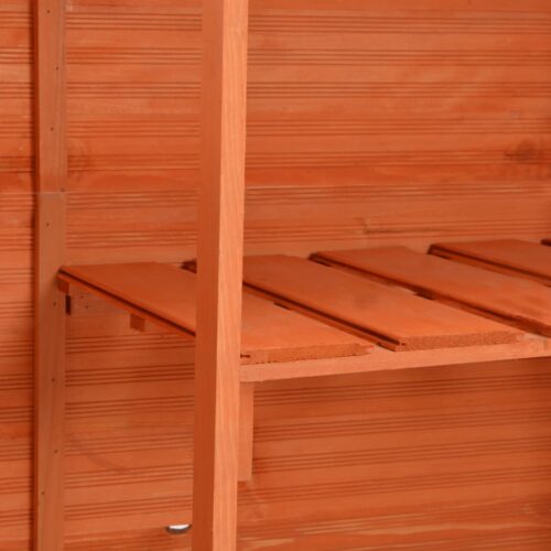 Garden Storage Shed 128x42x91cm Wood - Image 10