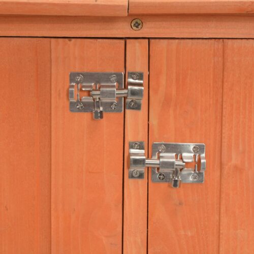 Garden Storage Shed 128x42x91cm Wood - Image 11