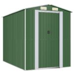 Garden Shed Green 192x274x223cm Galvanised Steel