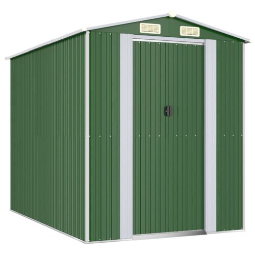 Garden Shed Green 192x274x223cm Galvanised Steel