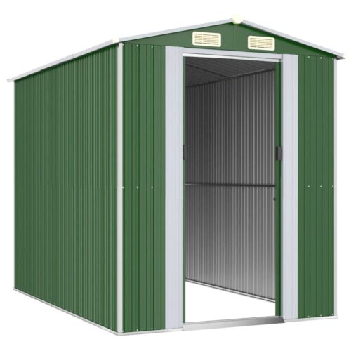 Garden Shed Green 192x274x223cm Galvanised Steel - Image 3