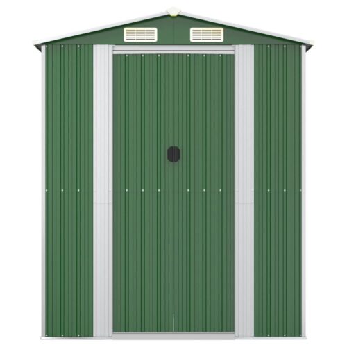 Garden Shed Green 192x274x223cm Galvanised Steel - Image 4