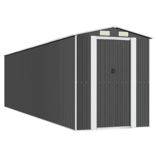 Garden Shed Anthracite 192x772x223cm Galvanised Steel