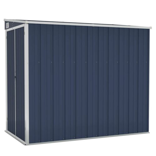 Wall-mounted Garden Shed Anthracite 118x194x178cm Steel