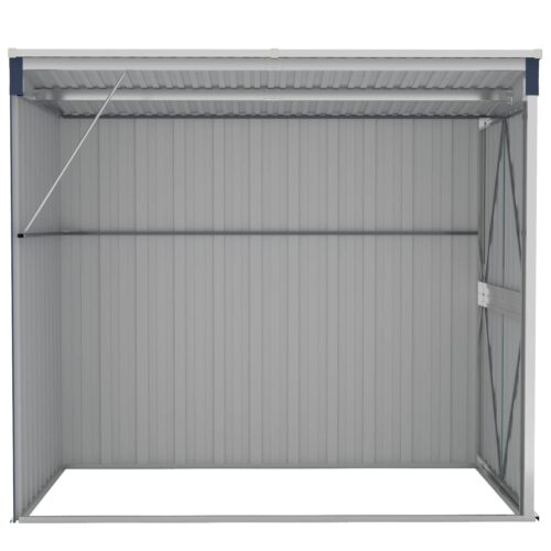 Wall-mounted Garden Shed Anthracite 118x194x178cm Steel - Image 5