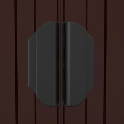 Garden Shed Dark Brown 192x357x223cm Galvanised Steel - Image 7