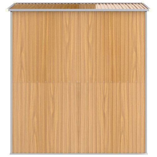 Garden Shed Light Brown 192x191x223cm Galvanised Steel - Image 5