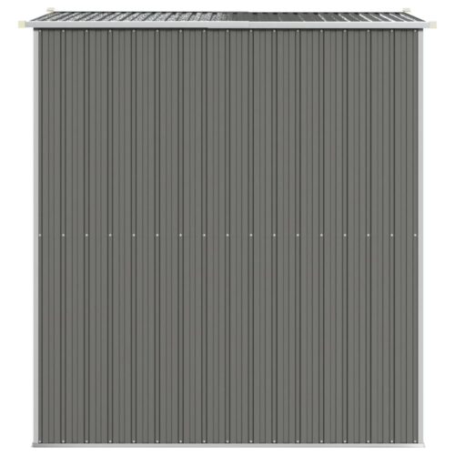Garden Shed Light Grey 192x191x223cm Galvanised Steel - Image 5