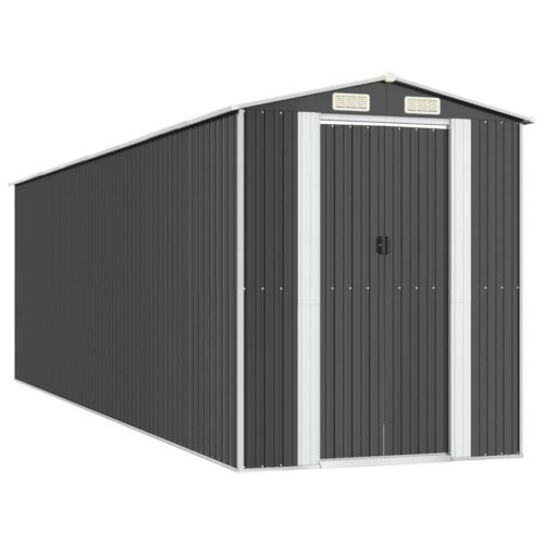 Garden Shed Anthracite 192x689x223cm Galvanised Steel