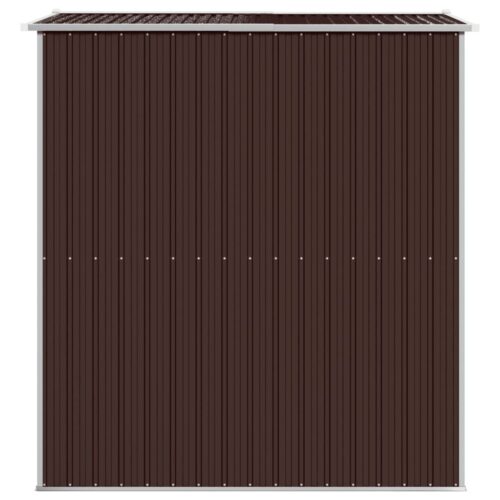 Garden Shed Dark Brown 192x191x223cm Galvanised Steel - Image 5