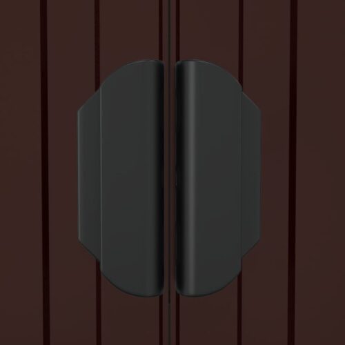 Garden Shed Dark Brown 192x191x223cm Galvanised Steel - Image 7