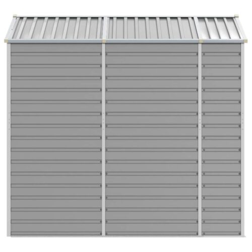 Garden Shed Light Grey 191x215x198cm Galvanised Steel - Image 6
