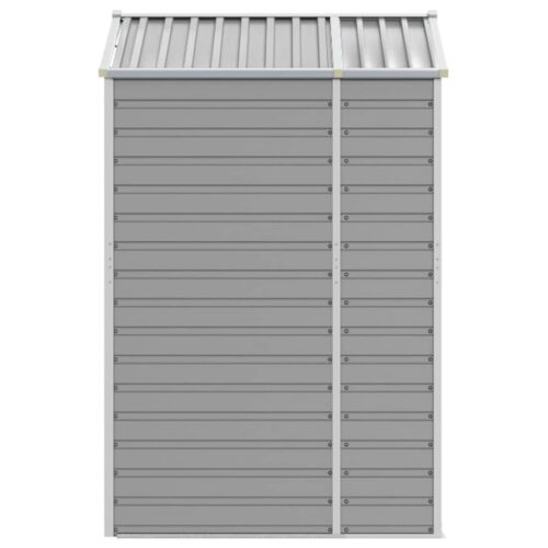 Garden Shed Light Grey 191x130x198cm Galvanised Steel - Image 6