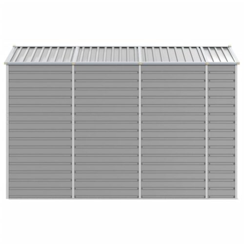Garden Shed Light Grey 191x300x198cm Galvanised Steel - Image 6