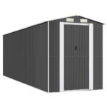 Garden Shed Anthracite 192x606x223cm Galvanised Steel