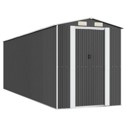 Garden Shed Anthracite 192x606x223cm Galvanised Steel