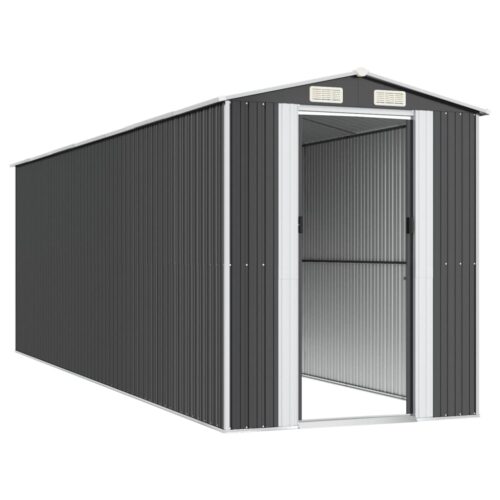 Garden Shed Anthracite 192x606x223cm Galvanised Steel - Image 4