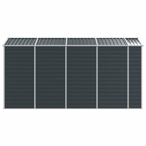 Garden Shed Anthracite 191x385x198cm Galvanised Steel - Image 6