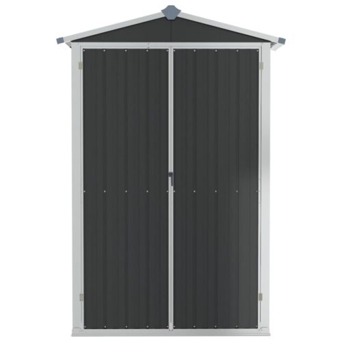 Garden Shed Anthracite 116x45x175cm Galvanised Steel - Image 4