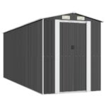 Garden Shed Anthracite 192x523x223cm Galvanised Steel