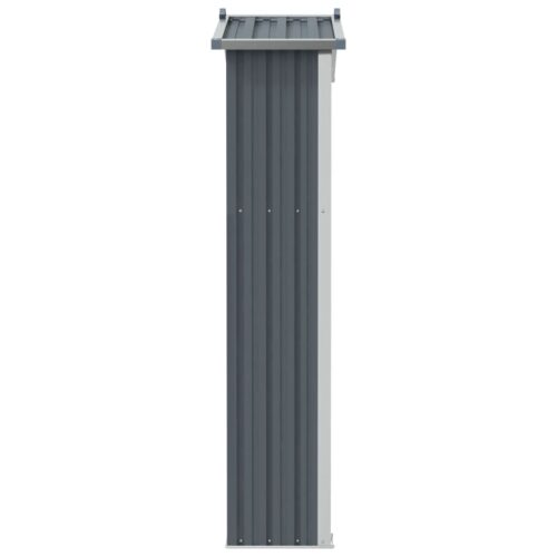 Garden Shed Grey 116x45x175cm Galvanised Steel - Image 5