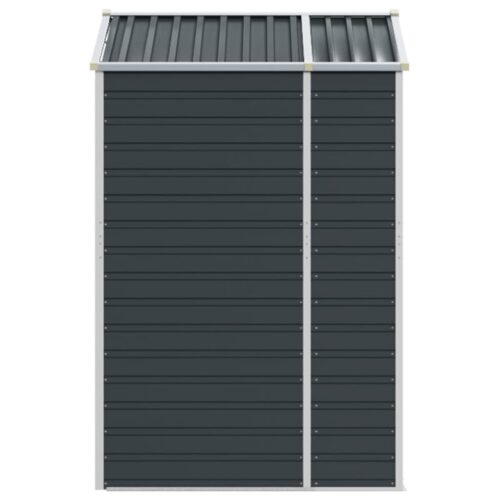 Garden Shed Anthracite 191x130x198cm Galvanised Steel - Image 6