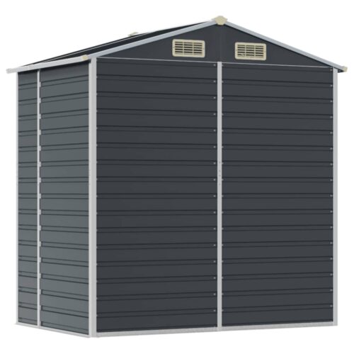 Garden Shed Anthracite 191x130x198cm Galvanised Steel - Image 7