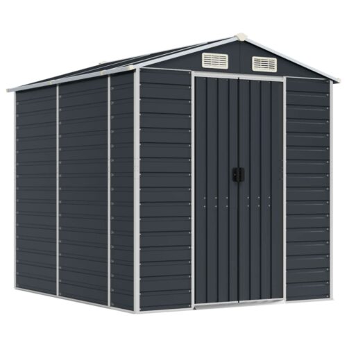Garden Shed Anthracite 191x215x198cm Galvanised Steel