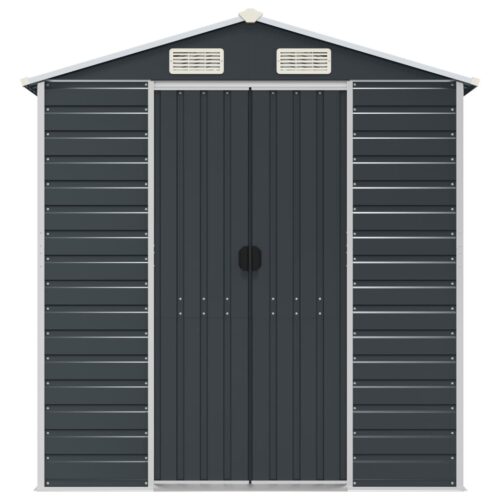 Garden Shed Anthracite 191x215x198cm Galvanised Steel - Image 4