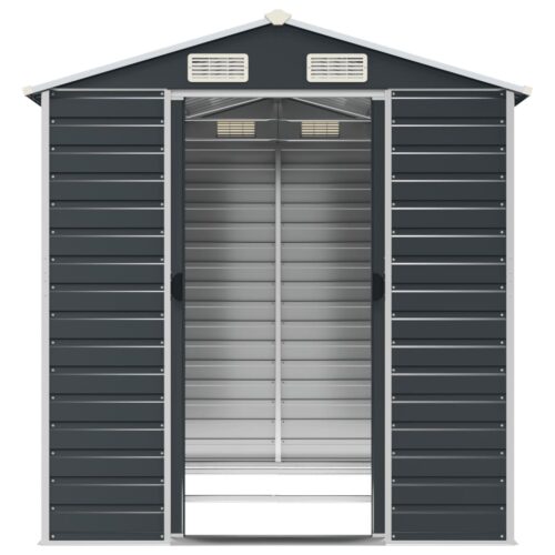 Garden Shed Anthracite 191x215x198cm Galvanised Steel - Image 5