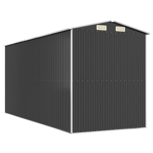 Garden Shed Anthracite 192x440x223cm Galvanised Steel - Image 6