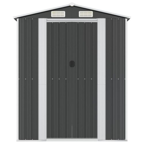 Garden Shed Anthracite 192x357x223cm Galvanised Steel - Image 3