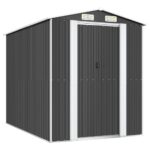 Garden Shed Anthracite 192x274x223cm Galvanised Steel