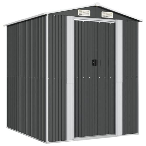 Garden Shed Anthracite 192x191x223cm Galvanised Steel