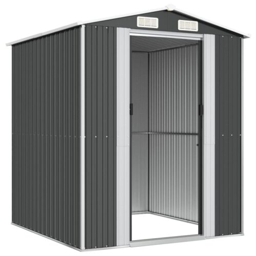 Garden Shed Anthracite 192x191x223cm Galvanised Steel - Image 4