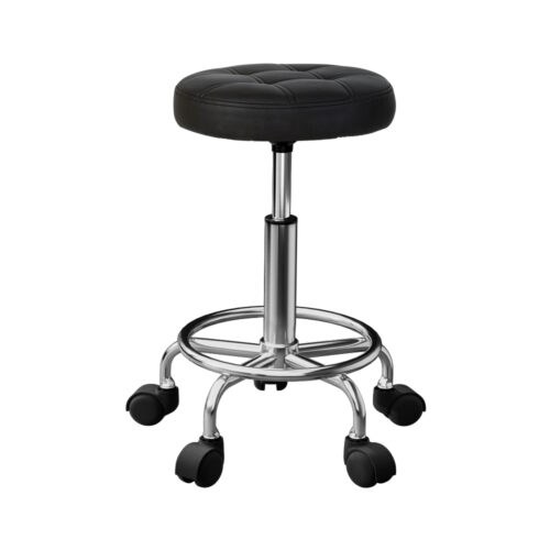 Artiss Salon Stool Round Swivel Chairs - Image 2