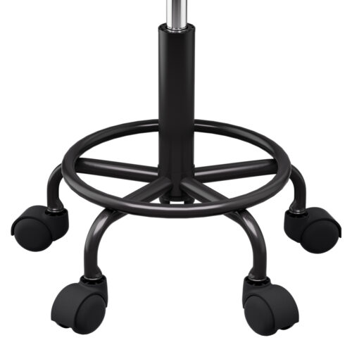 Artiss Salon Stool Round Swivel Chairs Black - Image 5