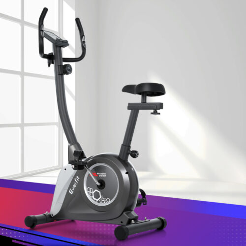 Everfit Magnetic Exercise Bike Upright Bike Fitness Home Gym Cardio - Image 7