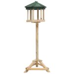 Standing Bird Feeder Solid Firwood 33x110cm