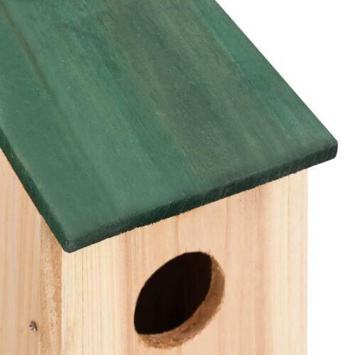 Bird Houses 10pcs Solid Firwood 12x12x22cm - Image 8