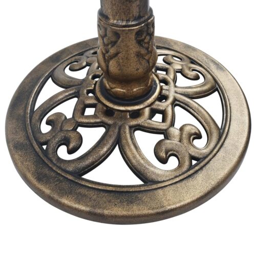 Garden Bird Bath Bronze Plastic - Image 2