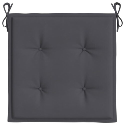 Garden Chair Cushions 2pcs Anthracite 40x40x3cm Oxford Fabric - Image 5