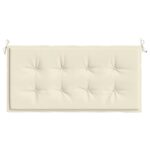 Garden Bench Cushion Cream 120x50x3cm Oxford Fabric